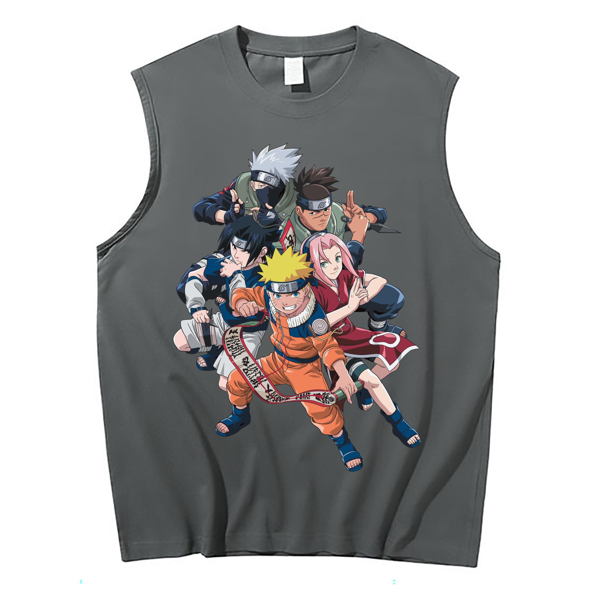 （画像用） NARUTO -ナルト- うずまき ナルト Uzumaki Naruto コットン100％タンクトップ（フロントプリント）